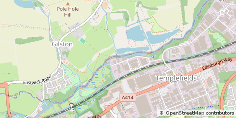 Map of Harlow, Essex