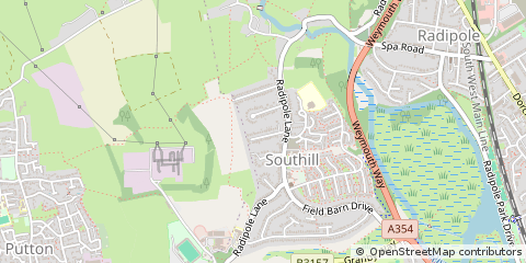 Map of Weymouth, Dorset