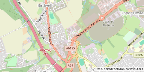 Map of Barnsley