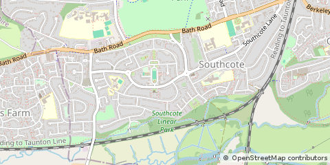 Map of Reading, Berkshire