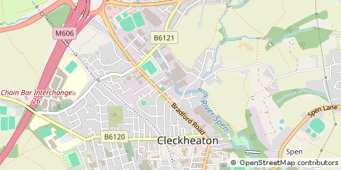 Map of LAW Street Cleckheaton, West Yorkshire