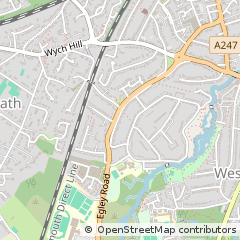 Map of Woking, Surrey