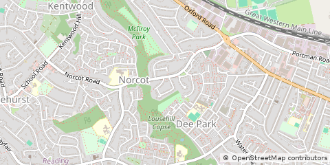 Map of Reading, Berkshire