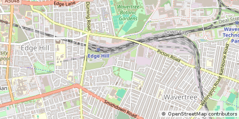 Map of Liverpool, Merseyside