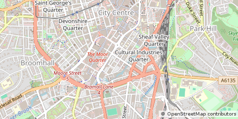 Map of Sheffield