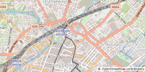 Map of Manchester, Greater Manchester