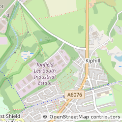 Map of Stanley, Co Durham