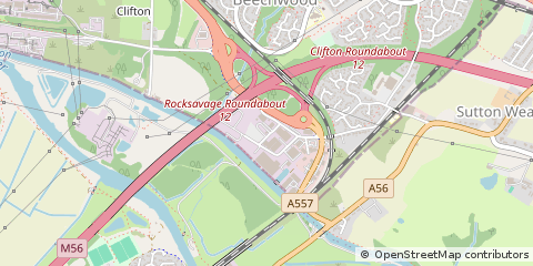 Map of Runcorn, Cheshire