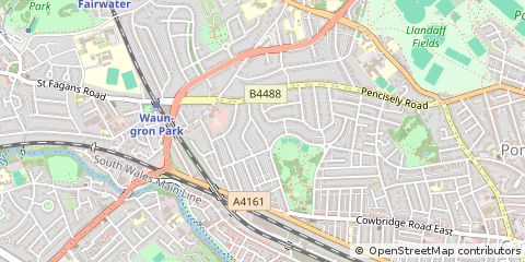 Map of Cardiff