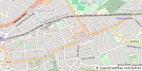 Map of Bournemouth
