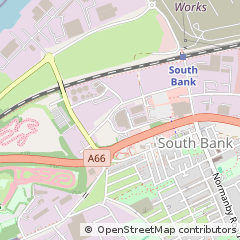 Map of Middlesbrough, Teeside