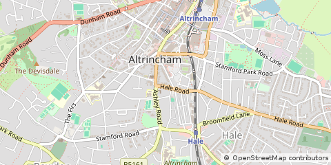 Map of Altrincham