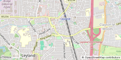 Map of Preston, Lancs