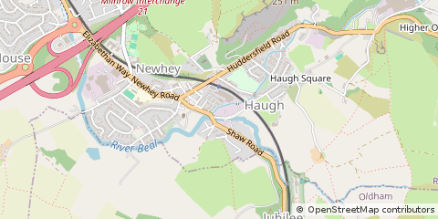 Map of Rochdale, Lancashire