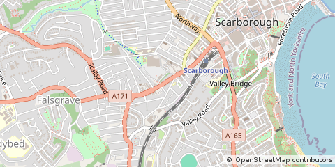 Map of Scarborough, North Yorkshire