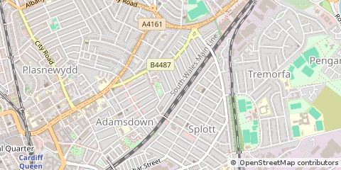 Map of Cardiff