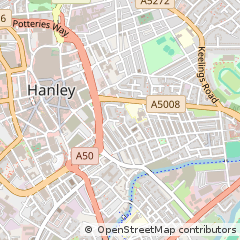 Map of Stoke-on-Trent, Staffordshire