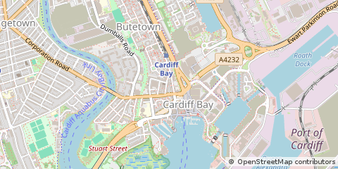 Map of Cardiff