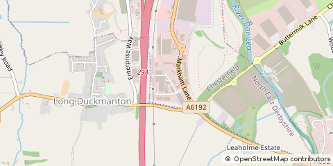 Map of Chesterfield