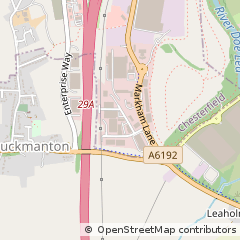 Map of Chesterfield