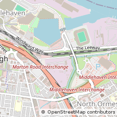 Map of Middlesbrough, Tyne & Wear