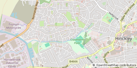 Map of Hinckley