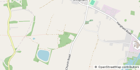 Map of Shropham, Norfolk