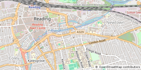 Map of Reading