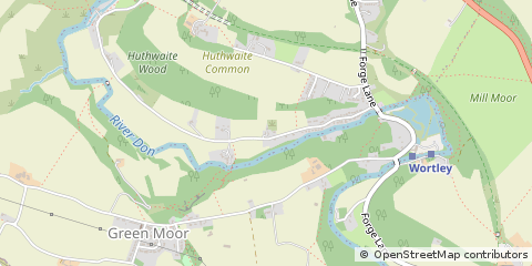 Map of Sheffield, South Yorkshire