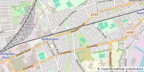 Map of Newcastle Upon Tyne