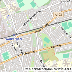 Map of Newcastle Upon Tyne