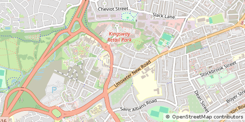 Map of Derby, Derbyshire