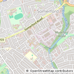 Map of Christchurch, Dorset