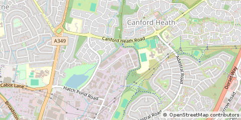 Map of Poole, Dorset