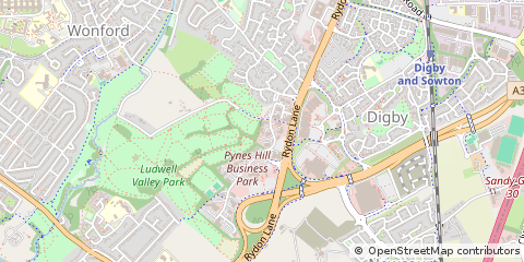 Map of Exeter, Devon