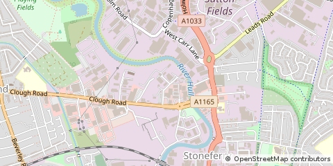Map of Hull, East Yorkshire