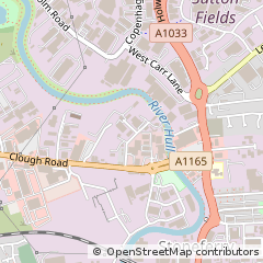 Map of Hull, East Yorkshire