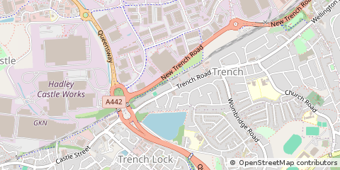Map of Telford, Shropshire