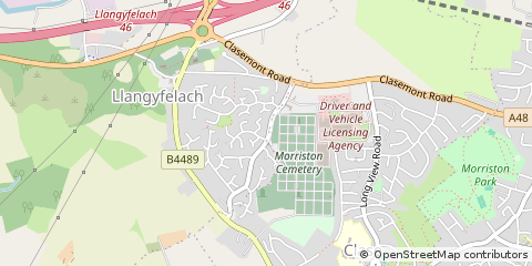 Map of Swansea