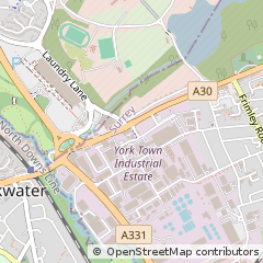 Map of Camberley, Surrey