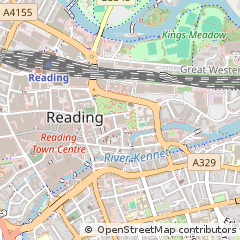 Map of Reading, Berkshire