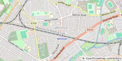 Map of Twickenham