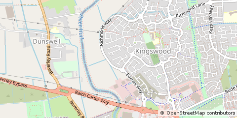 Map of Hull, East Yorkshire
