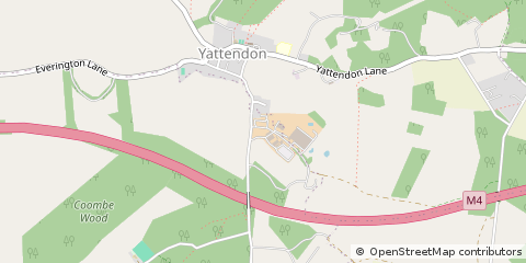 Map of Yattendon, Berkshire
