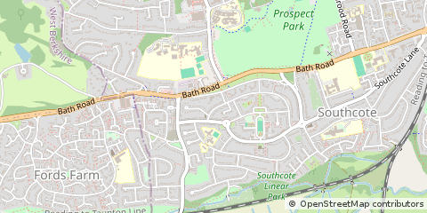 Map of Reading, Berkshire