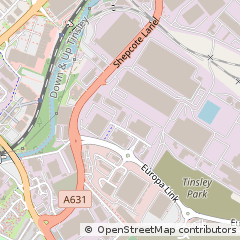 Map of Sheffield, South Yorkshire
