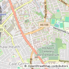 Map of Stockport, Cheshire