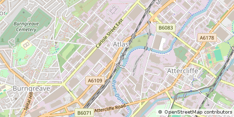 Map of Sheffield