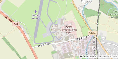 Map of Kidlington, Oxfordshire