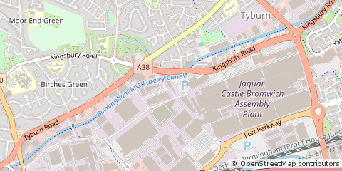 Map of Birmingham, West Midlands